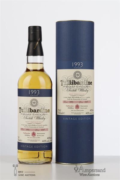 TULLIBARDINE 1993  - Bottled 2007  - Alc. 40% 1 bottle