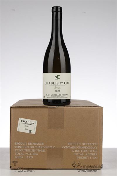 CHABLIS SECHET 2023 - Eleni et Edouard Vocoret - 12 Bottles - Oc 12