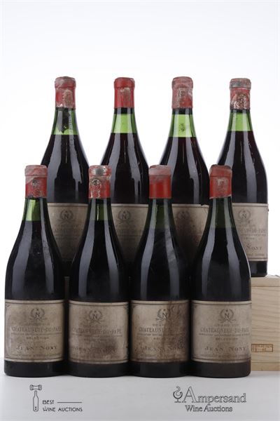 CHATEAUNEUF DU PAPE 1957 - Jean Nony - 8 Bottles