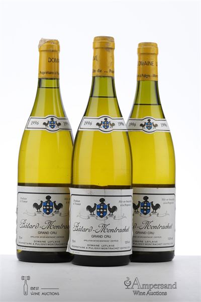 BATARD MONTRACHET 1996 - Domaine Leflaive - 3 Bottles