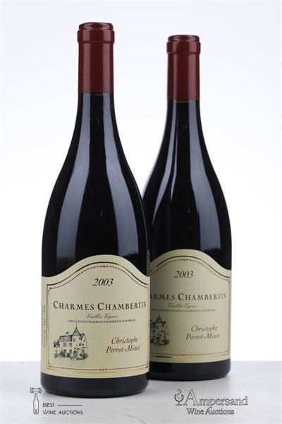CHARMES CHAMBERTIN VIEILLES VIGNES 2003 - Christophe Perrot Minot - 2 Bottles