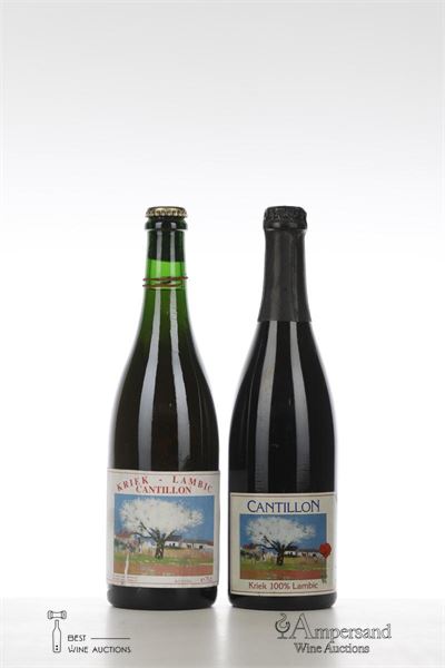 KRIEK LAMBIC LOT 3.94 +3.06 MIXD - Cantillon - 2 Bottles - Bottled 1994 + 2006