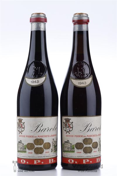 BAROLO 1943 - Marchesi di Barolo - 2 Bottles