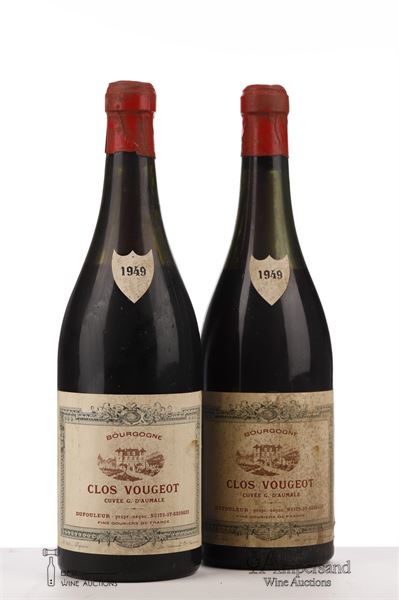 CLOS VOUGEOT CUVEE G D'AUMALE 1949 - Dufouleur - 2 Bottles