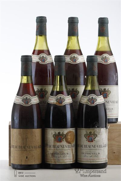 COTE DE BEAUNE VILLAGES 1976 - Dufouleur - 6 Bottles