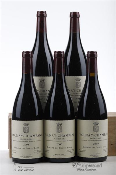 VOLNAY CHAMPANS 2005 - Comtes Lafon - 5 Bottles
