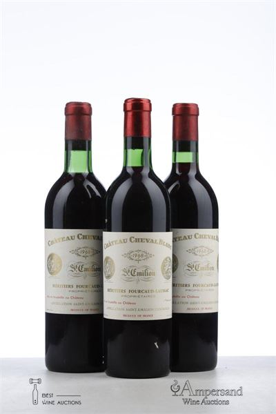CHEVAL BLANC 1968 - Mc - 3 Bottles
