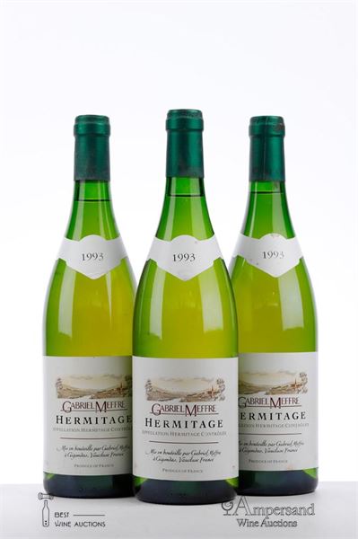 HERMITAGE BLANC 1993 - Gabriel Meffre - 3 Bottles