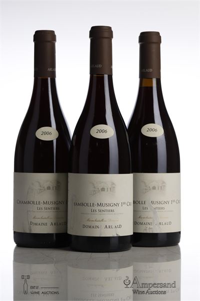 CHAMBOLLE MUSIGNY LES SENTIERS 2006 - Domaine Arlaud - 3 Bottles