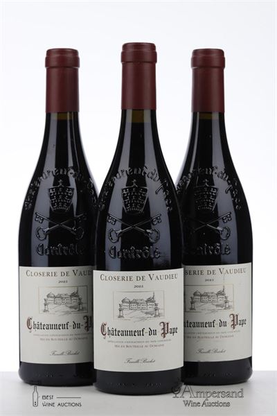 CHATEAUNEUF DU PAPE CLOSERIE DE VAUDIEU 2015 - Chateau de Vaudieu - 3 Bottles