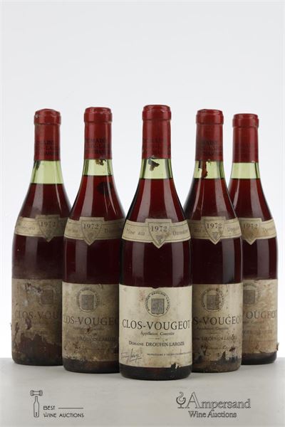 CLOS VOUGEOT 1972 - Drouhin Laroze - 5 Bottles