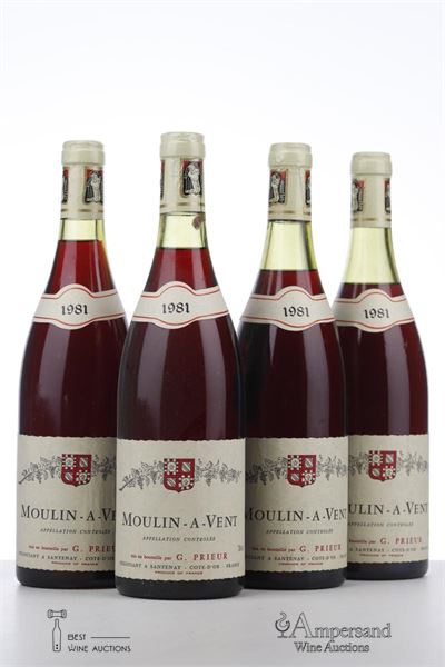 MOULIN A VENT 1981 - G. Prieur - 4 Bottles