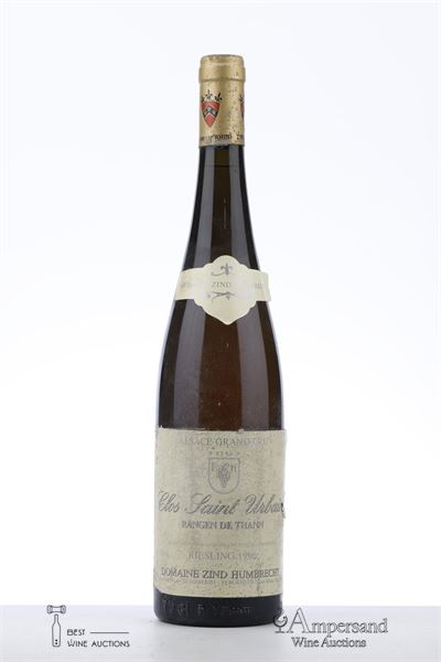 RIESLING CLOS ST URBAIN RANGEN DE THANN 1996 - Zind Humbrecht - 1 Bottle