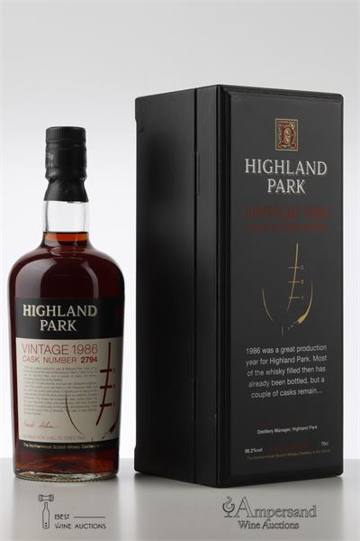 1986 HIGHLAND PARK VINTAGE - Bottled in 2006 - Cask n° 2794 - 1 Bottle - Owc 1