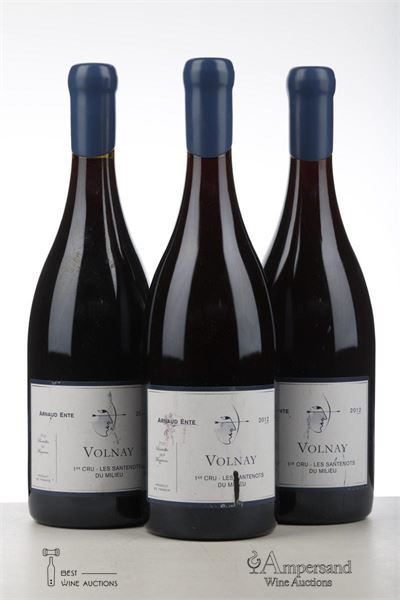 VOLNAY LES SANTENOTS DU MILIEU 2012 - Arnaud Ente - 3 Bottles
