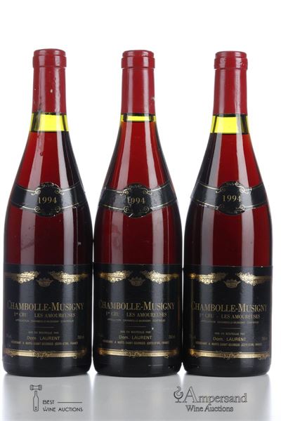 CHAMBOLLE MUSIGNY LES AMOUREUSES 1994 - Dominique Laurent - 3 Bottles