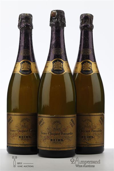 VEUVE CLICQUOT BICENTENAIRE 1966 - Veuve Clicquot - 3 Bottles