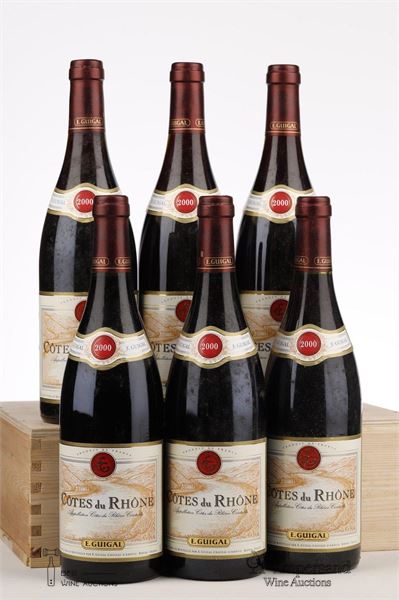 COTES DU RHONE 2000 - Guigal - 6 Bottles