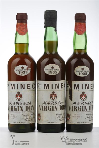 MARSALA SUPERIORE VIRGIN DRY RISERVA REALE 1935 - Flli Mineo - 3 Bottles