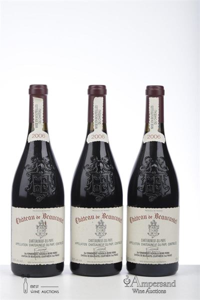 CHATEAUNEUF DU PAPE BEAUCASTEL 2006 - Beaucastel - 3 Bottles