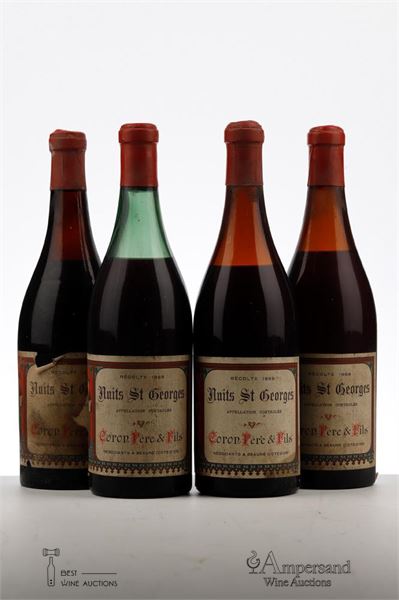 NUITS ST GEORGES 1959 - Coron - MB - 4 Bottles