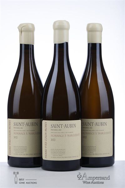 SAINT AUBIN BLANC HOMMAGE A MARGUERITE 2022 - Pierre Yves Colin Morey - 3 Bottles