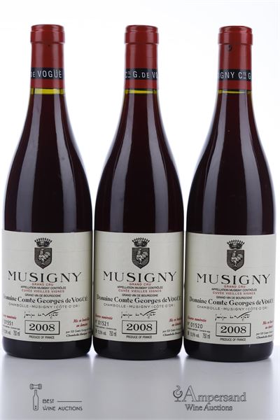 MUSIGNY VIEILLES VIGNES 2008 - Comte de Vogue - 3 Bottles