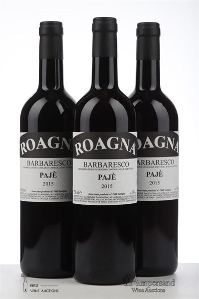 BARBARESCO PAJE 2015 - Roagna - 3 Bottles