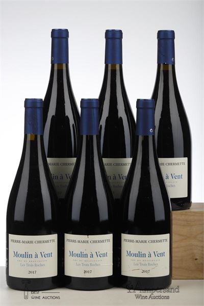 MOULIN A VENT LES TROIS ROCHES 2017 - Pierre Marie Chermette - 6 Bottles