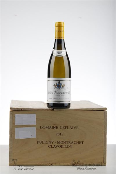 PULIGNY MONTRACHET CLAVOILLON 2015 - Domaine Leflaive - 8 Bottles - Owc 12