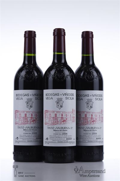 VEGA SICILIA VALBUENA 5 2008 - Vega Sicilia - 3 Bottles - Owc 3