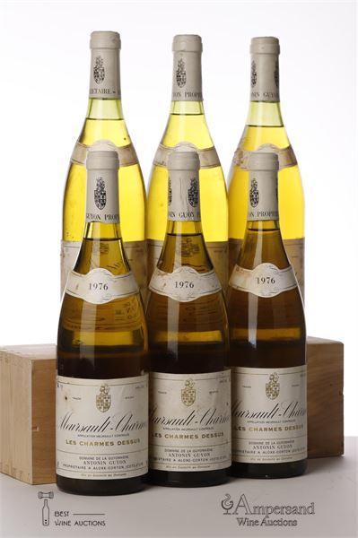 MEURSAULT CHARMES 1976 - Antonin Guyon - 6 Bottles
