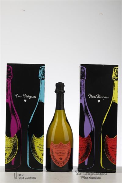 DOM PERIGNON ANDY WARHOL RED 2000 - Moet et Chandon - 2 Bottles - Oc 1