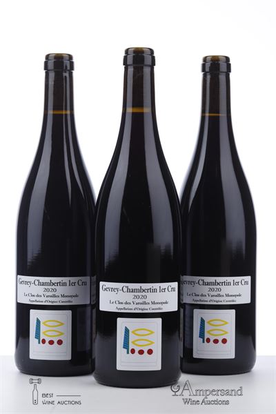 GEVREY CHAMBERTIN CLOS DES VAROILLES 2020 - Prieure Roch - 3 Bottles