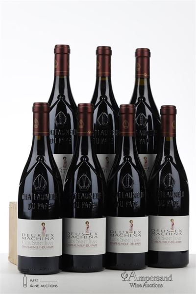 CHATEAUNEUF DU PAPE DEUS EX MACHINA 2003 - Clos St Jean - 7 Bottles