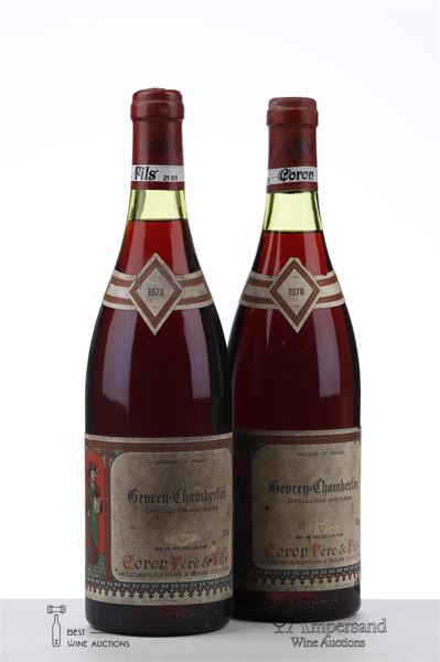 GEVREY CHAMBERTIN 1978 - Coron - 2 Bottles