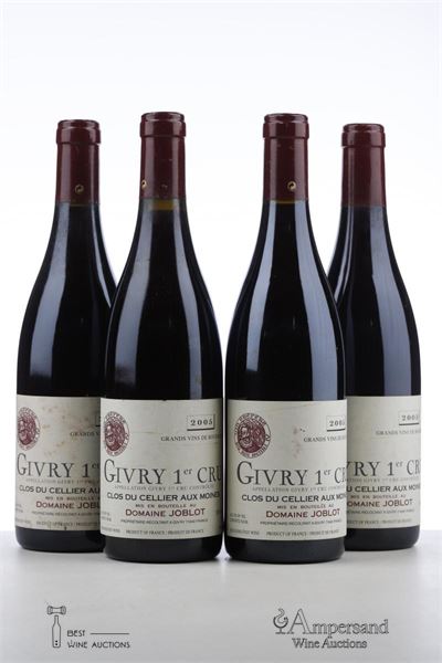 GIVRY CLOS DU CELLIER AUX MOINES 2005 - Joblot - 4 Bottles