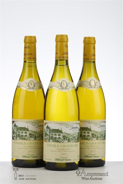 CHABLIS LES PREUSES 2002 - Billaud Simon - 3 Bottles