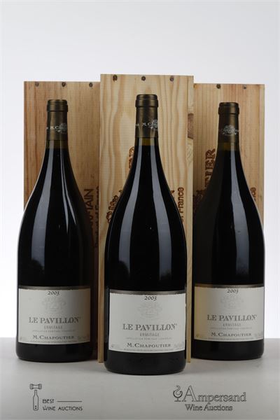 ERMITAGE ROUGE LE PAVILLON 2003 - Chapoutier - 3 Magnums - Owc 1