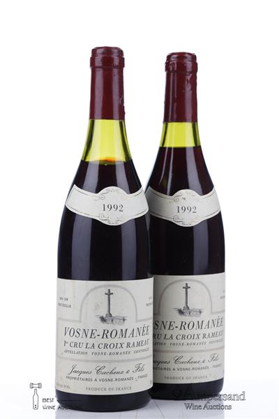 VOSNE ROMANEE LA CROIX RAMEAU 1992 - Jacques Cacheux - 2 Bottles