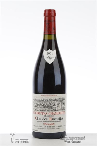 RUCHOTTES CHAMBERTIN CLOS DES RUCHOTTES 2001 - Armand Rousseau - 1 Bottle
