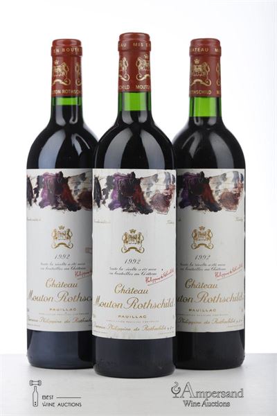 MOUTON ROTHSCHILD 1992 - Mc - 3 Bottles
