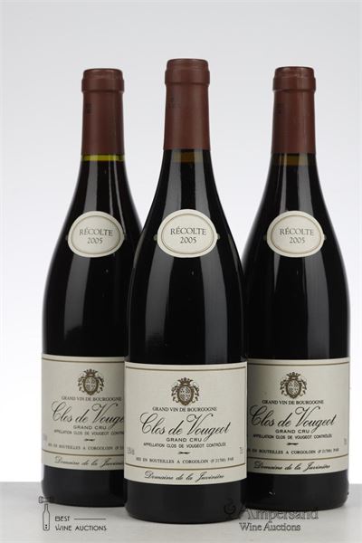 CLOS DE VOUGEOT 2005 - Domaine de Juviniere - 3 Bottles
