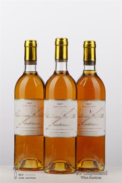 GILETTE CREME DE TETE 1967 - Mc - 3 Bottles - Owc 12