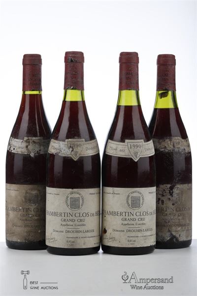 CHAMBERTIN CLOS DE BEZE 1990 - Drouhin Laroze - 4 Bottles