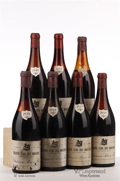 BEAUNE CLOS DES MOUCHES 1959 - Chanson MB - 7 Bottles
