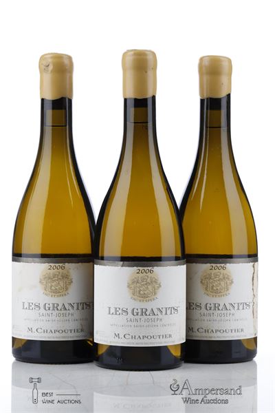 SAINT JOSEPH BLANC LES GRANITS 2006 - Chapoutier - 3 Bottles