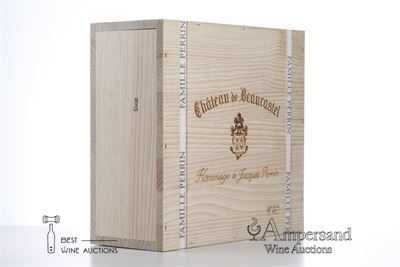 CHATEAUNEUF DU PAPE BEAUCASTEL HOMMAGE A JACQUES PERRIN 2015 - Beaucastel - 3 Bottles - Owc 3