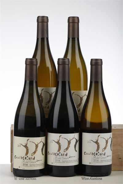 SAUMUR BLANC CLOS DE L'ECOTARD 2*2014 + 3*2016   - Michel Chevre - 5 Bottles