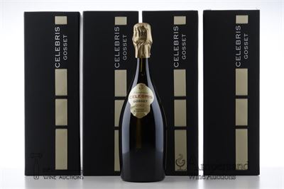GOSSET CELEBRIS EXTRA BRUT 2002 - Gosset - 4 Bottles - Oc 1